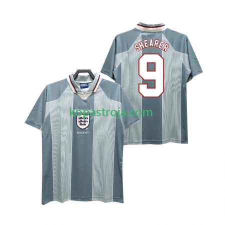 Billiga Fotbollströjor England SHEARER 9 Retro Borta tröja 1996 Kortärmad